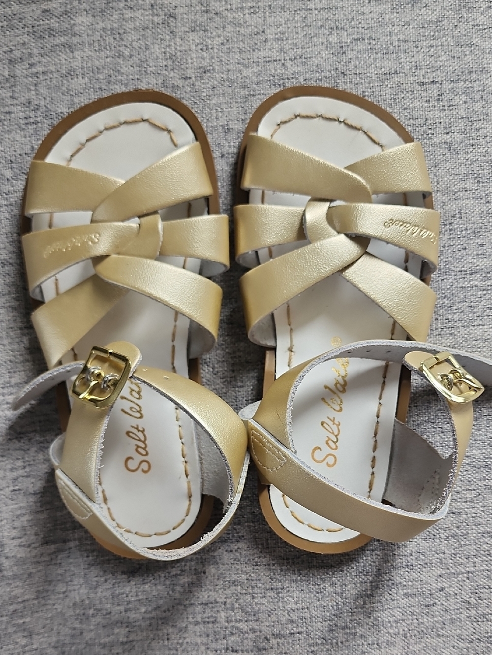 Salt Water Toddler Gold Sandals